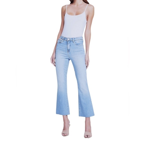 L'AGENCE Kendra High-Rise Crop Flare Jeans - Picture 2 of 13